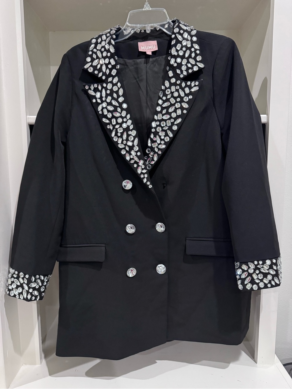 Show Me Your Mumu Extra Bling Blazer Dress Sz Large
